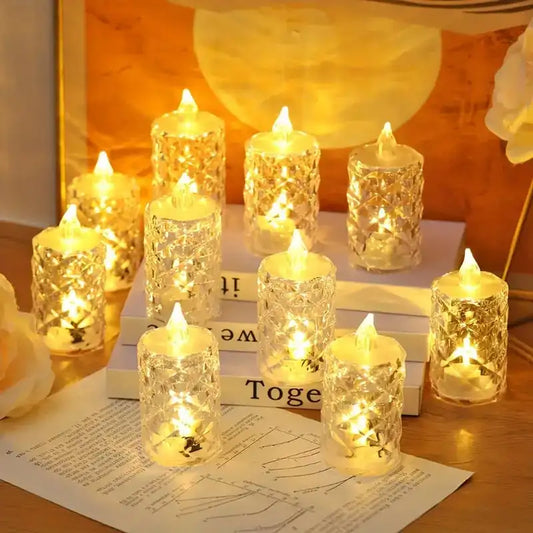 Crystal Glow Flameless Candle